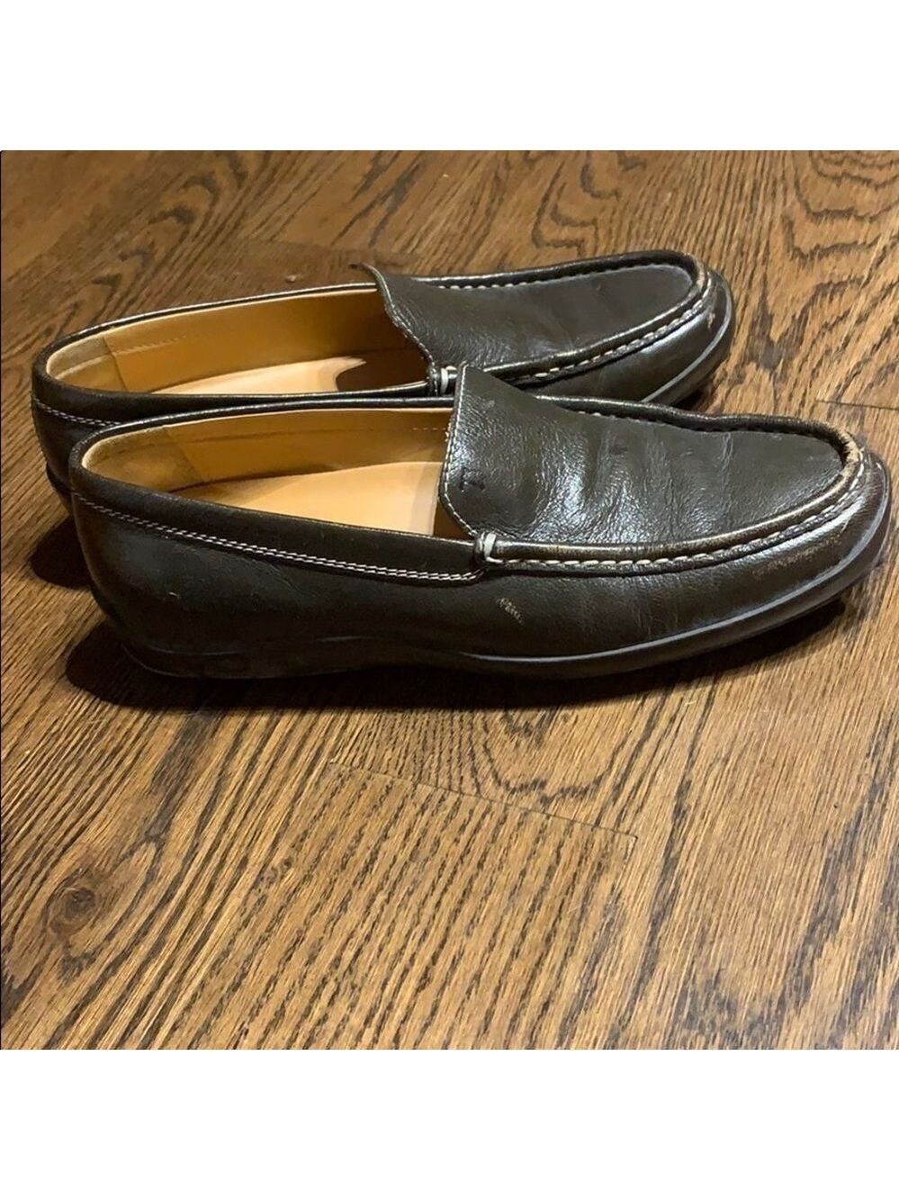 Tod’s Green Leather Driving Loafer size 8 - Picture 5 of 7